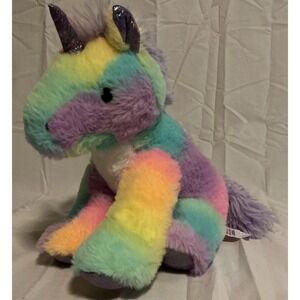 Fiesta Toys Rainbow‎ Sherbet Unicorn 10.5" Plush Stuffed Animal A00627